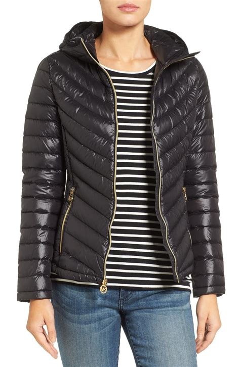 michael kors packable down coat warm|Michael Kors down filled coat.